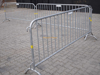 Barandas de Seguridad de Aluminio Baifa, Barreras de Control de Multitudes, Luces Reflectantes de Grado Ingeniería, Recubrimiento en Polvo, Altura Personalizada