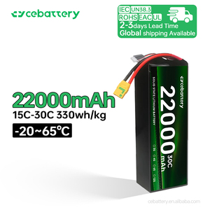 300wh/kg Customized 22000mah 6S 12S 4S 44.4V 46.2V 51.8V 53.9V 25C <b>Battery</b> for <b>Drone</b> and Agriculture Spray <b>Drones</b> 10000mah-6S 22 - Product Image 5
