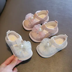 Nouveau-né bébé filles chaussures chaussures à fond souple respirant loisirs bébé princesse chaussures