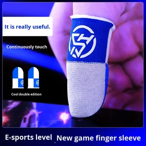 Nuevo E-Sports Champion Pubg Finger Sleeves Luminous <span class=keywords><strong>Warrior</strong></span> Transpirable Sensible Mangas de pantalla táctil con tela metálica - Product Image 3