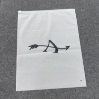 Pochette zippée translucide mate en EVA, auto-adhésive, pour vêtements, emballage de vêtements, pochette compacte et pratique, pochette zippée givrée en EVA