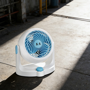 Ventilador de Circulación de Aire, Ventilador de Escritorio Oscilante Turbo, 220V, Aspas de Plástico Blancas, Control Táctil, Uso Doméstico - Product Image 3