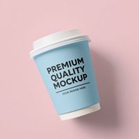 Vasos de Papel Kraft Blancos de Doble Pared para Bebidas Calientes, Personalizados con Logotipo, 8oz 12oz 16oz, para Llevar