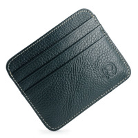 Porte-cartes de crédit grande capacité, étanche, anti-RFID, en cuir véritable grain alligator, 8 emplacements, fenêtre pour carte d'identité