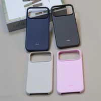 Coque de téléphone magnétique en PC rigide avec sensation de peau en silicone liquide anti-traces de doigts de haute qualité pour iPhone 17 Pro Max/16 Plus/15 Pro