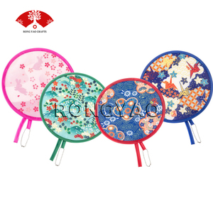 2026 Trending Custom Printed Soft Nylon Flying Disc Round Nylon Hand Folding Fan Pet Flying Disc Circular Disc with logo
