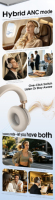 LDNIO H03 Headphone Nirkabel On-Ear Hybrid ANC Bluetooth V6.0 108 Jam Waktu Putar Mode Transparansi Driver Dinamis 40mm