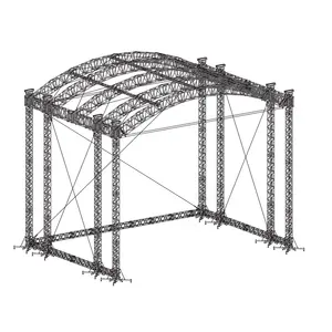 专业制造商铝印迹背景照明舞台桁架DJ户外活动屋架