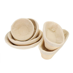 Paniers de panier d'épreuvage de pain rond de 10 "à vendre Triangle rotin <span class=keywords><strong>Baneton</strong></span> 9 tissé à la main australie - Product Image 1