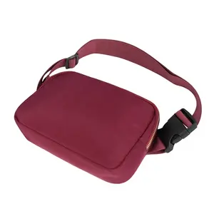 Casual Fashion Nylon Mini marsupio Unisex personalizzato in vita borsa sportiva da viaggio Crossbody ovunque borsa da cintura con cinturino regolabile