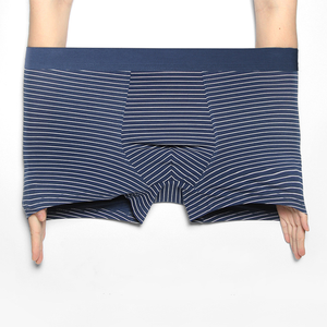 <strong>Men's</strong> Striped Modal Boxer <strong>Briefs</strong> Comfortable and Breathable Plus Size Inner Wear with Logo on Waist New <strong>Cheap</strong> Underwear - Product Image 4