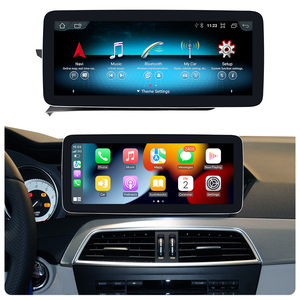 Unité principale Android 13 KLYDE 10,25/12,3 pouces avec CarPlay pour <span class=keywords><strong>Mercedes</strong></span> Classe C <span class=keywords><strong>W204</strong></span> (2007-2014) - Stéréo automobile sans fil, écran tactile HD, GPS, Bluetooth - Product Image 1