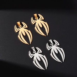 จี้รูปแมงมุมกลวงสแตนเลสชุบทอง 18K ขัดเงา 3 ชิ้น สำหรับงาน DIY เครื่องประดับสไตล์พังก์กอธิค รูปทรงแมลง - Product Image 3