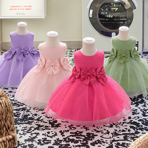 Vestido Mini de Satén de Verano WEARON para Niñas Pequeñas, Bebés e Infantes, Vestido de Princesa con Tul y Flores para Cumpleaños o Fiestas Nocturnas - Product Image 3