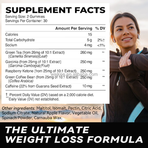 OEM ODM Morning Body Health Management Gummies Herbal <strong>Weight</strong> <strong>Loss</strong> Supplement Natural Slimming Gummies Fat Burning <strong>Gummy</strong> <strong>Bear</strong> - Product Image 5