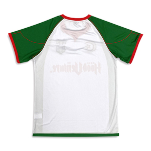 Maillot de football rétro personnalisé avec logo sublimé, respirant, séchage rapide, antibactérien, unisexe, 100% polyester, manches courtes, été, streetwear - Product Image 2