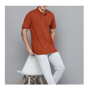 Camiseta de Manga Corta para Hombre, Corte Regular, Ecológica, Transpirable, de Algodón y Poliéster Grueso, Cuello Redondo, Uso Diario, Personalizable al por Mayor - Product Image 2
