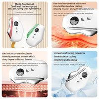 Appareil de soin de la peau sans fil rechargeable de qualité supérieure, appareil de beauté portable à micro-courant vibrant, planche de raclage facial