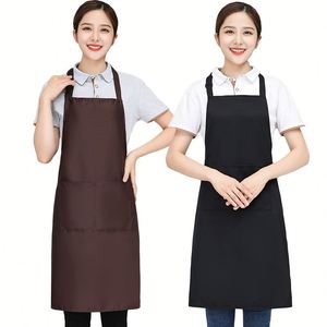 Wholesale Custom Korean Style Sustainable Soft Cotton Sleeveless Bib Apron Waterproof Oilproof Kitchen Uniform Printed Logo Men - Product Image 1