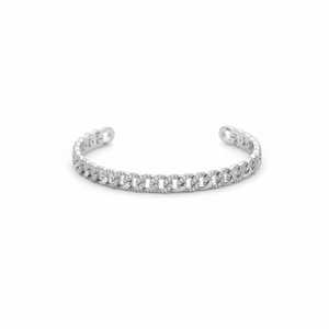 IGL Certified 0.70TCW Diamond-Studded Round Brilliant Cut Vintage Style Real Gold Women's Engagement Fashion <b>Bangle</b> <b>Bracelet</b> - Product Image 2