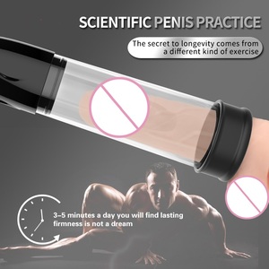 مضخة كهربائية للقضيب USB قابلة لإعادة الشحن هزاز مضخة فراغية لمكبر القضيب للذكور ألعاب جنسية للتدريب على الانتصاب - Product Image 4