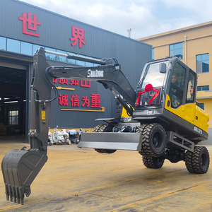 Excavadora de ruedas de China con buenas condiciones, precio razonable, excavadora de ruedas Shanzhong SZL75 a la venta - Product Image 3