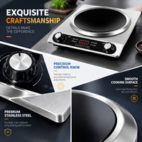 Cuisinière électrique à plaque céramique 3500W, brûleur unique, boîtier en acier inoxydable, commande tactile, portable, écologique, pour camping-car et usage domestique