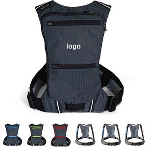 Fashion Marathon Running Vest Running Vest <b>Black</b> <b>Backpack</b> Water Bag Running Hydration Vest for Men and Women - Product Image 2