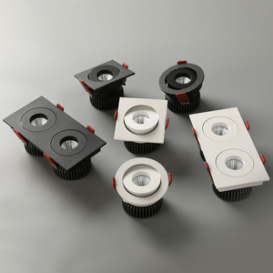 Foco <span class=keywords><strong>LED</strong></span> Cuadrado Empotrado de Doble Haz con Ángulo Ajustable y 24 °   Luces de ángulo de haz para el hogar, foco, reflectores - Product Image 2