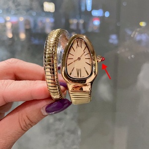 Nuovo Orologio di <span class=keywords><strong>Lusso</strong></span> da <span class=keywords><strong>Donna</strong></span> 2026 con Design a Testa di Serpente, Decorazione in Diamanti, Movimento al Quarzo, Cinturino in Acciaio Inossidabile - Product Image 4