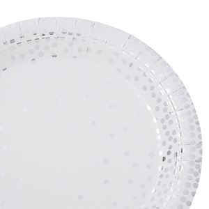 OEM Disposable 9-Inch Round Party <b>Plates</b> Modern Polka Dotted Confetti Foil Designs for Birthday Parties-Factory Direct Supplies - Product Image 4