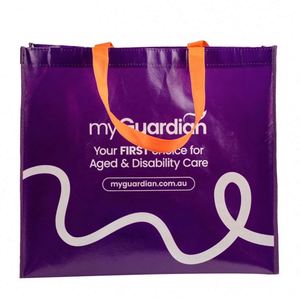 Grand sac non tissé personnalisé avec image promotionnelle laminée en PP, motif lettres écologique - Product Image 5