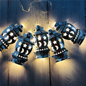 Guirlande lumineuse à lumière led, lampe féerique, à motif d'étoile de lune, style lanterne de palais des célébrités, du ramadan, décoration intérieure et extérieure, pour noël - Product Image 6