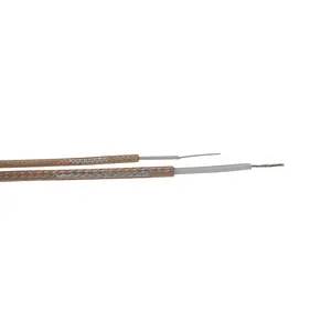 High temp coaxial cable 50 ohm low loss RG178 low loss PTFE insulation