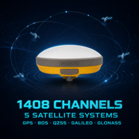 Penerima GNSS RTK GEO-POSITION G7 X7 dengan Penyimpanan Besar 32G, Bluetooth Ganda, IP67, 22 Jam Waktu Operasi untuk Survei GIS
