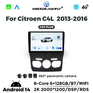 NaviFly Serie C El más nuevo sistema Android IPS 2K Pantalla Car Audio para <span class=keywords><strong>Citroen</strong></span> C4L Soporte 360 Cámara DVR TPMS - Product Image 3
