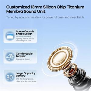 Auricolari Wireless Remax con Cancellazione Attiva del Rumore, Cuffie <span class=keywords><strong>Bluetooth</strong></span> 5.4 In-Ear, Stereo Bass, Impermeabili, USB-C - Product Image 5