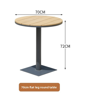 Plastic Wood Round Table