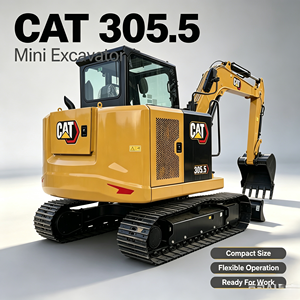 รถขุดมือสอง Caterpillar 305.5, รถขุดไฮดรอลิกขนาดกะทัดรัด 5.5 ตัน สำหรับโครงการก่อสร้างสวน คุณภาพสูง - Product Image 1