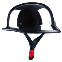 Casques de moto Huaxia ABS, design allemand, demi-casques avec protections d'oreilles, certification DOT CE