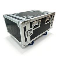 Flight case de transport 7U à double porte personnalisable avec roues pour amplificateur et outils