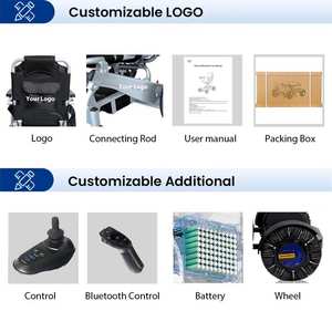 Gran oferta 2025, silla de ruedas eléctrica motorizada plegable de aluminio ligero para personas discapacitadas, controlada por Bluetooth - Product Image 5