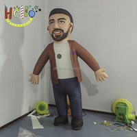 Décoration publicitaire extérieure, costume de mascotte gonflable géant de personnage de dessin animé, costume de homme gonflable