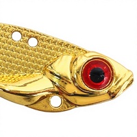 Leurre de pêche à vibrations tremblantes à motif de dragon, à paillettes électro-plaquées, à bouche inclinée, pour la pêche au bar