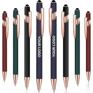 Promotional Premium Rose <b>Gold</b> Metal Ballpoint <b>Pen</b> with Custom logo Engraved Logo for Corporate Gifts and Office Use - Product Image 1