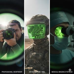 หน้าจอโมโน-กรีน ไมโคร-โอแอลอีดี 1.03 นิ้ว รุ่น SY103WAM10 ความละเอียดสูงพิเศษ ความสว่างสูง 20,000 นิต สำหรับ AR/HUD ระดับอุตสาหกรรม - Product Image 5