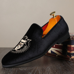 Nouvelles chaussures décontractées en cuir pour hommes, <span class=keywords><strong>style</strong></span> <span class=keywords><strong>anglais</strong></span>, à bout pointu, tendance et élégantes, à enfiler, pour l'été, qui augmentent la taille - Product Image 6
