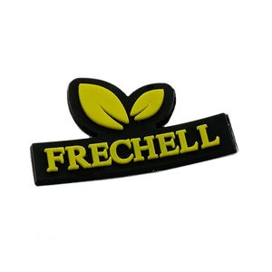 Decorative Fabric Accessory Custom Brand logo Raised PVC Rubber Shoe Labels Patches - Product Image 3