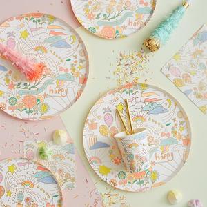 Vajilla Desechable para Fiesta de Cumpleaños Infantil, Platos, Vasos y Servilletas de Papel con Diseño de Estrella Azul y Estampado en Caliente para Niño - Product Image 5