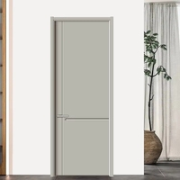 Porte intérieure en bois LT, taille personnalisable, avec apprêt blanc sophistiqué, isolation acoustique et anti-rayures, idéale pour salle de bain et chambre.
